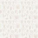 Boho Chic Neutral Floral Wallpaper