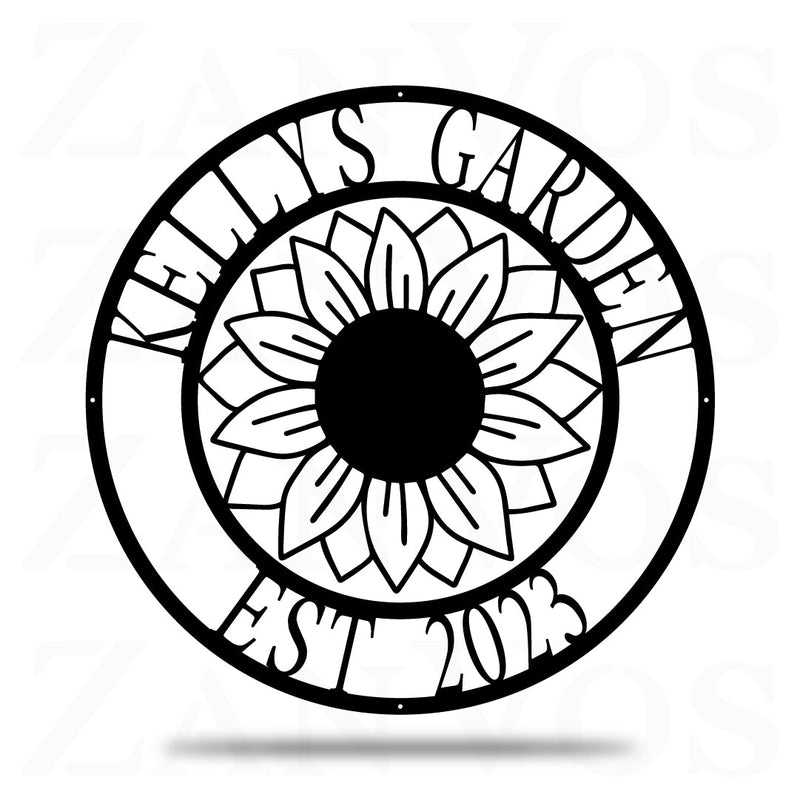 Sunflower Monogram V2