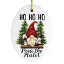 Ho Ho Ho Pass the Merlot Wine Gnome Ornament