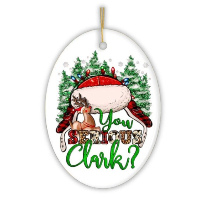 Festive and Fun Plaid You Serious Clark Christmas Ornament, Grisworld Vacation