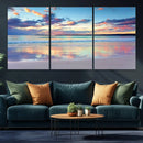 Sunset Beach Canvas Wall Art – Colorful Ocean Waves Canvas –