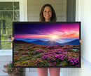 Sunset Over Mountain Meadows With Purple Wildflowers Wall by MyGreatCanvas | Canvas Wall Art Prints | Photo Prints & Wall Decor
