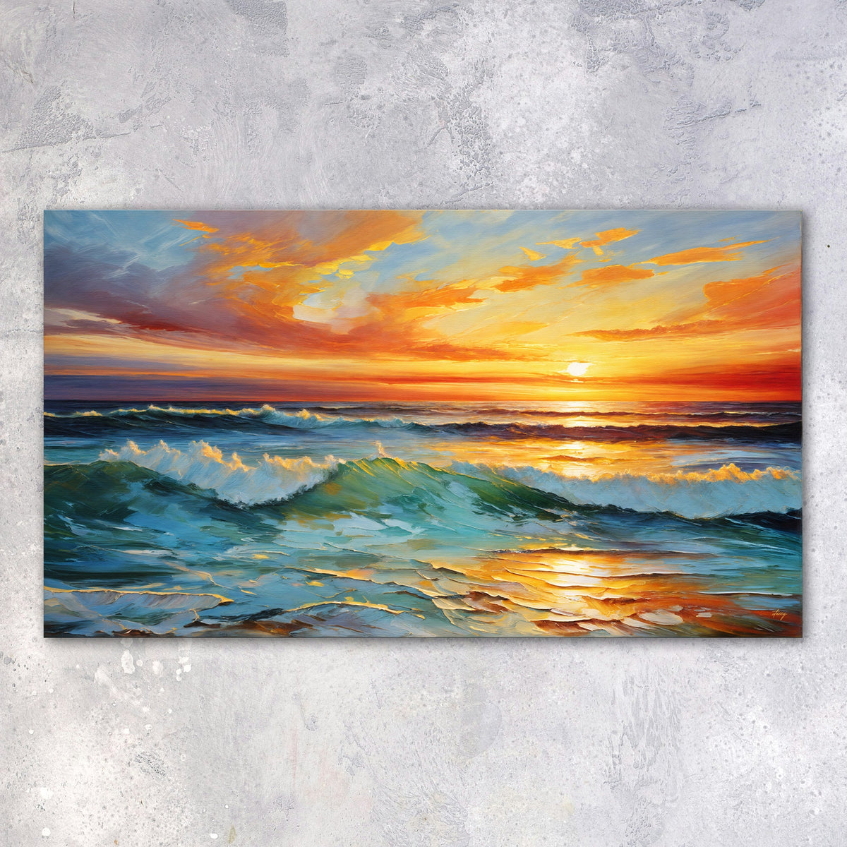 Canvas Print: "Sunset Surge", photo 4 of 6