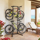 4-Bike Vertical Storage Rack with Adjustable Arms by LJGDeals