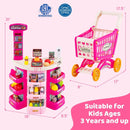 Supermarket Playset for Kids 76 PCS Pretend Play Grocery Store Set with Shopping Cart by LJGDeals