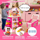 Supermarket Playset for Kids 76 PCS Pretend Play Grocery Store Set with Shopping Cart by LJGDeals
