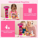 Supermarket Playset for Kids 76 PCS Pretend Play Grocery Store Set with Shopping Cart