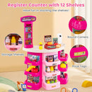 Supermarket Playset for Kids 76 PCS Pretend Play Grocery Store Set with Shopping Cart by LJGDeals