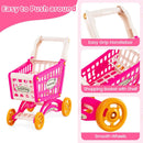 Supermarket Playset for Kids 76 PCS Pretend Play Grocery Store Set with Shopping Cart by LJGDeals