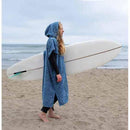Blanket Hoodie | Indigo Surf Poncho | 100% Cotton Wearable Blanket Robe | As Seen on Netflix's Beef Season 2