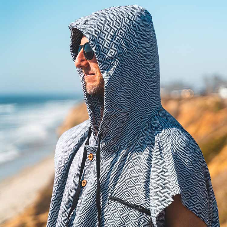 Surf Poncho Changing Robe - Lightweight Turkish Towel