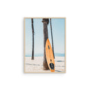 Yellow surfboard