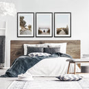 Surfer on the Beach. Coastal 3 Piece Wall Art by Wall Art Set
