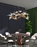 Glass Swallow Chandelier