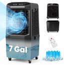 Swamp Cooler 1800 CFM Evaporative Air Cooler with 7 Gal Detachable Water Tank by LJGDeals