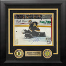 Jeremy Swayman Glove Save Boston Bruins Autographed 8" x 10" Framed Hockey Photo by Dynasty Sports & Framing