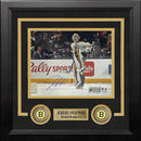 Jeremy Swayman Warming Up Boston Bruins Autographed 8" x 10" Framed Hockey Photo by Dynasty Sports & Framing
