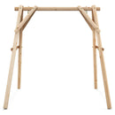 Heavy Duty Wooden Swing Frame with Reinforced Bars by LJGDeals