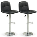 Swivel Bar Stools Set of 2 with Footrests and Metal Base by LJGDeals