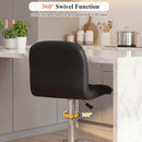 Swivel Bar Stools Set of 2 with Footrests and Metal Base by LJGDeals