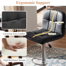 Swivel Bar Stools Set of 2 with Footrests and Metal Base by LJGDeals