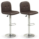 Swivel Bar Stools Set of 2 with Footrests and Metal Base by LJGDeals