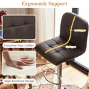 Swivel Bar Stools Set of 2 with Footrests and Metal Base by LJGDeals