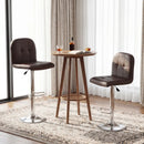 Swivel Bar Stools Set of 2 with Footrests and Metal Base by LJGDeals
