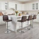 Swivel Bar Stools Set of 2 with Footrests and Metal Base by LJGDeals