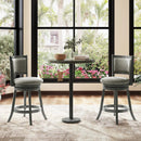 Swivel Bar Stools Set of 2 with Soft-padded Back and Seat by LJGDeals