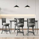 Swivel Bar Stools Set of 2 with Soft-padded Back and Seat by LJGDeals