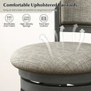 Swivel Bar Stools Set of 2 with Soft-padded Back and Seat by LJGDeals