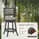 Swivel Bar Stools Set of 2 with Soft-padded Back and Seat by LJGDeals