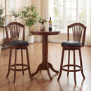 Swivel Bar Stools with Backrests and Wood Frame for Kitchen Island by LJGDeals