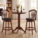 Swivel Bar Stools with Backrests and Wood Frame for Kitchen Island by LJGDeals