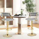 Swivel Barstool with Woven Back Set of 2 for Kitchen Island Cafe by LJGDeals