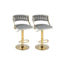 Swivel Barstool with Woven Back Set of 2 for Kitchen Island Cafe by DirectDeals