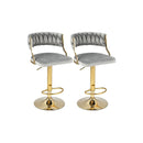 Swivel Barstool with Woven Back Set of 2 for Kitchen Island Cafe by LJGDeals