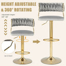 Swivel Barstool with Woven Back Set of 2 for Kitchen Island Cafe by LJGDeals