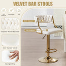 Swivel Barstool with Woven Back Set of 2 for Kitchen Island Cafe by DirectDeals