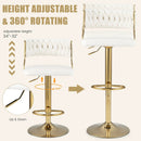 Swivel Barstool with Woven Back Set of 2 for Kitchen Island Cafe by LJGDeals