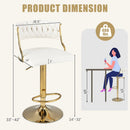 Swivel Barstool with Woven Back Set of 2 for Kitchen Island Cafe by LJGDeals