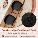 Swivel Barstools Set of 2 with Backrest and Footrest by LJGDeals