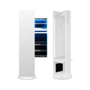 360-Degree Swivel Jewelry Cabinet Armoire with Full Length Mirror and Coat Rack-White by LJGDeals