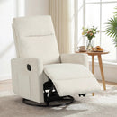 Swivel Rocking Chair 360° Nursery Reclining Rocker Armchair with Cushioned Back by LJGDeals