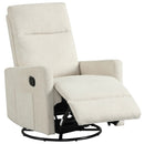 Swivel Rocking Chair 360° Nursery Reclining Rocker Armchair with Cushioned Back by LJGDeals