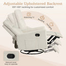 Swivel Rocking Chair 360° Nursery Reclining Rocker Armchair with Cushioned Back by LJGDeals