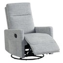 Swivel Rocking Chair 360° Nursery Reclining Rocker Armchair with Cushioned Back by LJGDeals