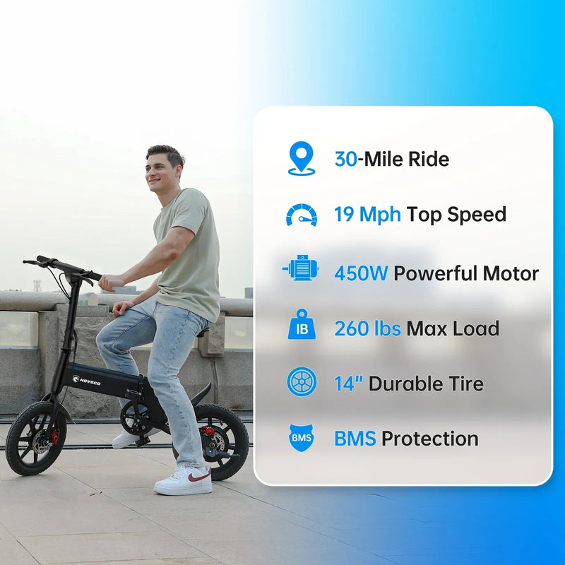 HOVSCO Sync Max 14" Folding Electric Bike, photo 8 of 13