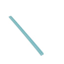Sky Blue 0.5x12 Glossy Glass Pencil Tile Trim (10 pack, 0.5 sq ft/case) - Sample